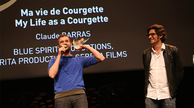 <strong><br />Les deux prix les plus prestigieux pour MA VIE DE COURGETTE au Festival d’Annecy : </strong><strong>Revivez l’émotion en vidéo ! </strong>